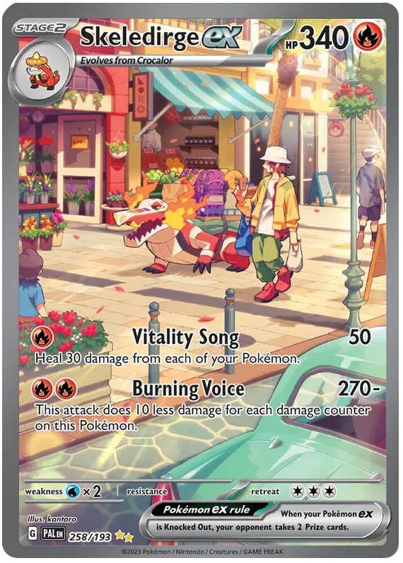 Skeledirge ex Special Illustration Rare  258/193 Paldea Evolved