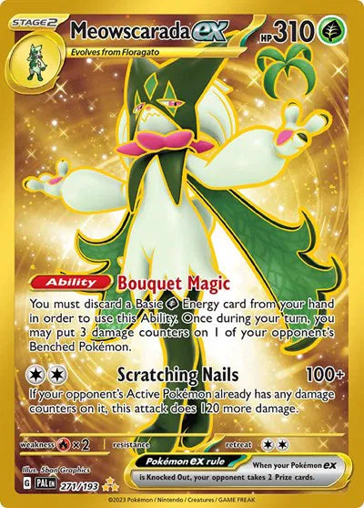 Meowscarada ex Paldea Evolved Hyper Rare 271/193