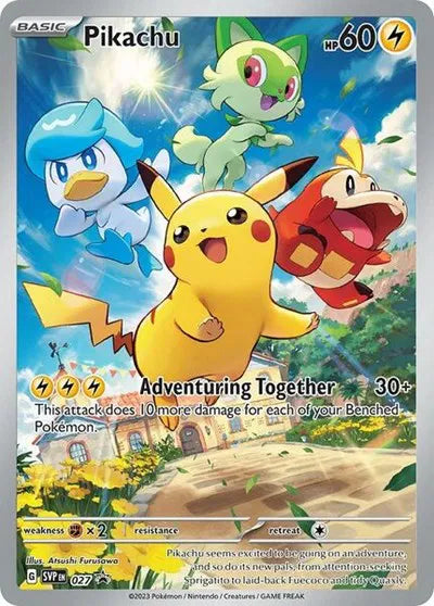 Pikachu - 027 Pokemon Promo 027 Scarlet & Violet Promo