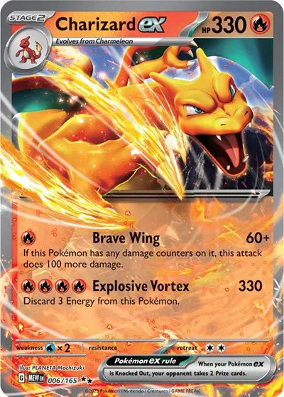 Charizard ex Double Rare 006/165 SV: 151