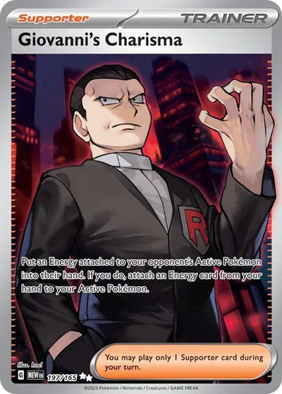 Giovanni's Charisma Ultra Rare 197/165 SV: 151