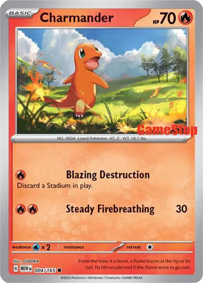 Charmander (GameStop Exclusive) 004/165 Miscellaneous Cards & Products