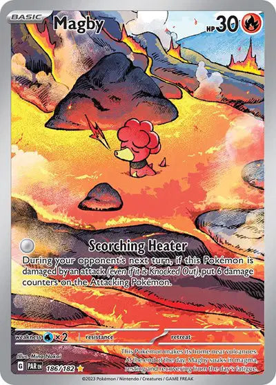 Magby Illustration Rare 186/182 Paradox Rift