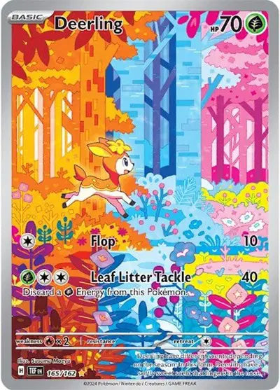 Deerling Pokemon Illustration Rare 165/162 Temporal Forces