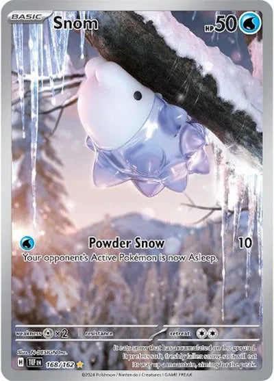 Snom Pokemon Illustration Rare 168/162 Temporal Forces