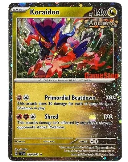 Koraidon (Gamestop Promo) Miscellaneous Cards & Products Promo 119/162