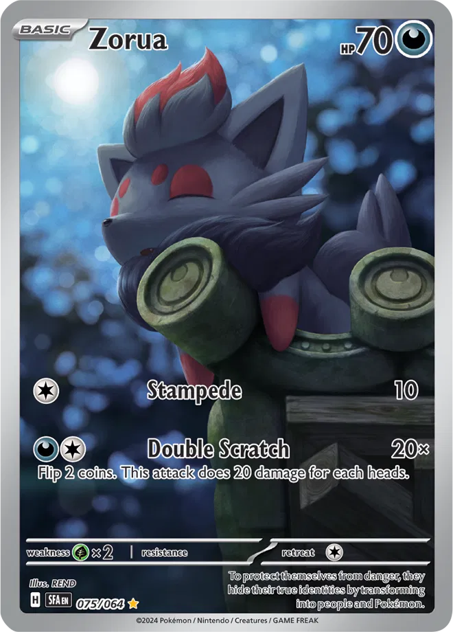 Zorua Shrouded Fable Illustration Rare 075/064