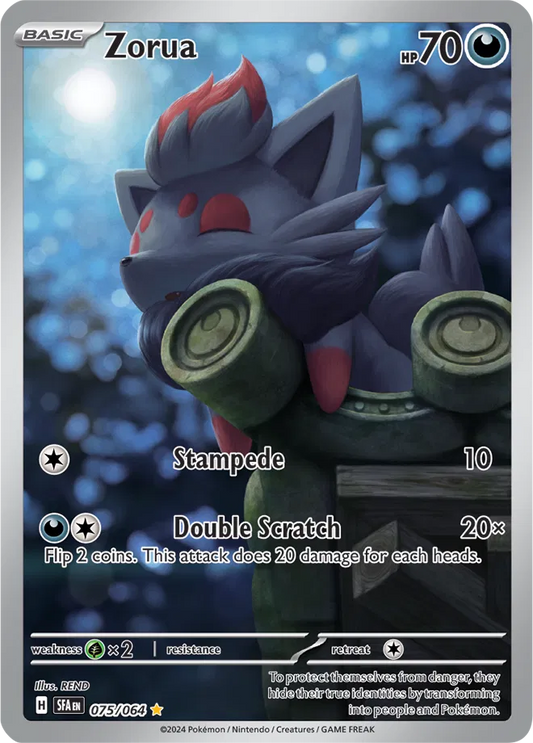 Zorua Shrouded Fable Illustration Rare 075/064