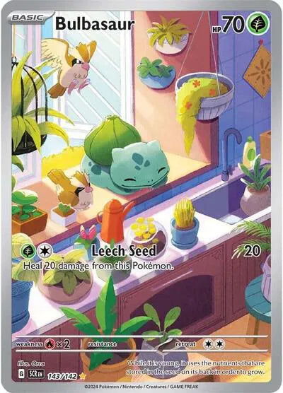 Bulbasaur Stellar Crown Illustration Rare 143/142