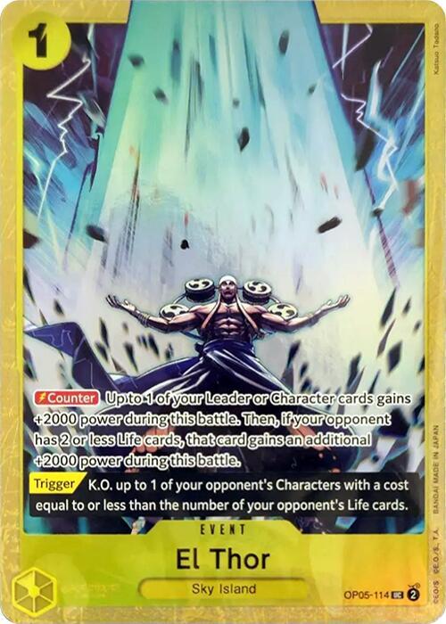 El Thor (Premium Card Collection -Best Selection Vol. 2-) OP05-114 One Piece Promotion Cards