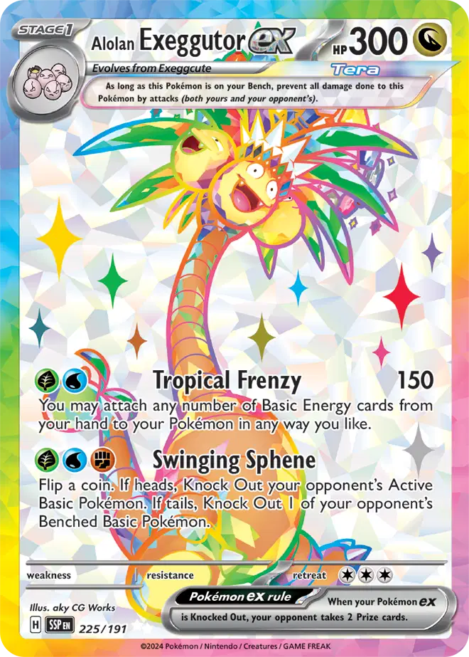 Alolan Exeggutor ex (225/191) - Near mint-mint (NM-MT)