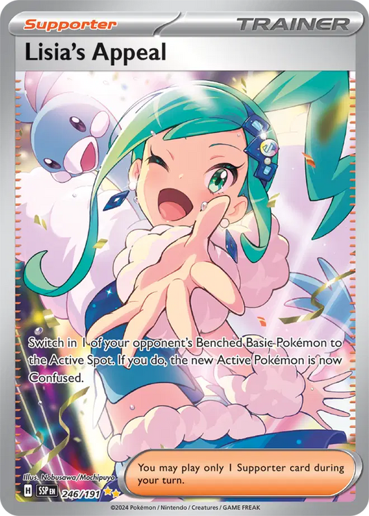 Lisia's Appeal Pokemon • Special Illustration Rare • 246/191 Surging Sparks