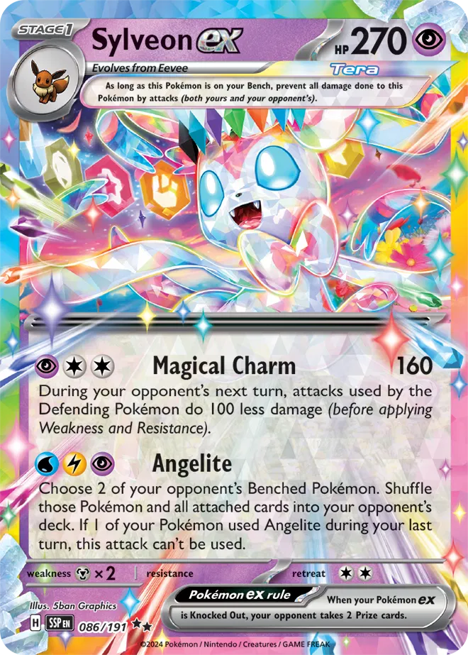 Sylveon ex Pokemon Double Rare 086/191 Surging Sparks