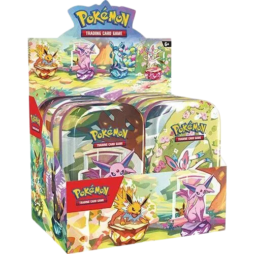 Prismatic Evolutions Mini Tin Display (8 Tins)
