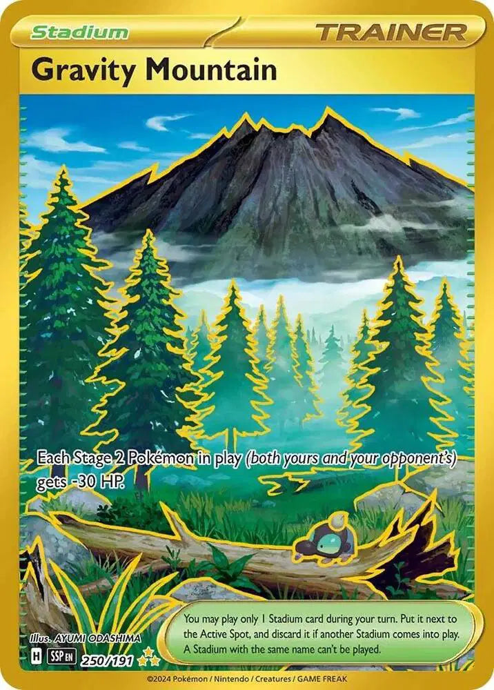 Gravity Mountain Hyper Rare 250/191 Surging Sparks