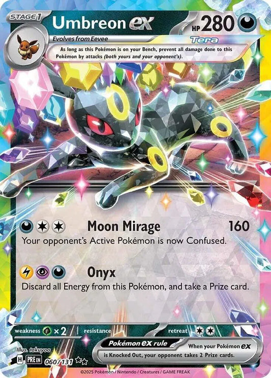 Umbreon ex Pokemon Double Rare 060/131 Prismatic Evolutions