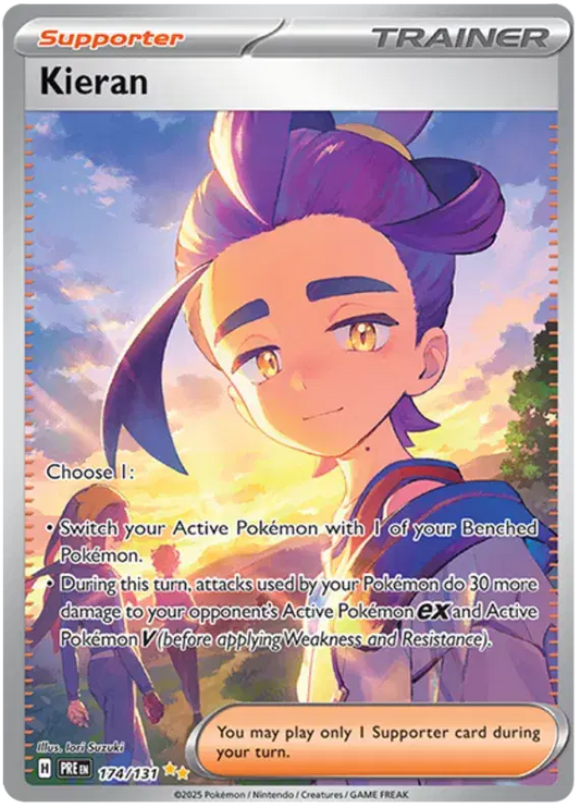 Kieran Special Illustration Rare 174/131 Prismatic Evolutions