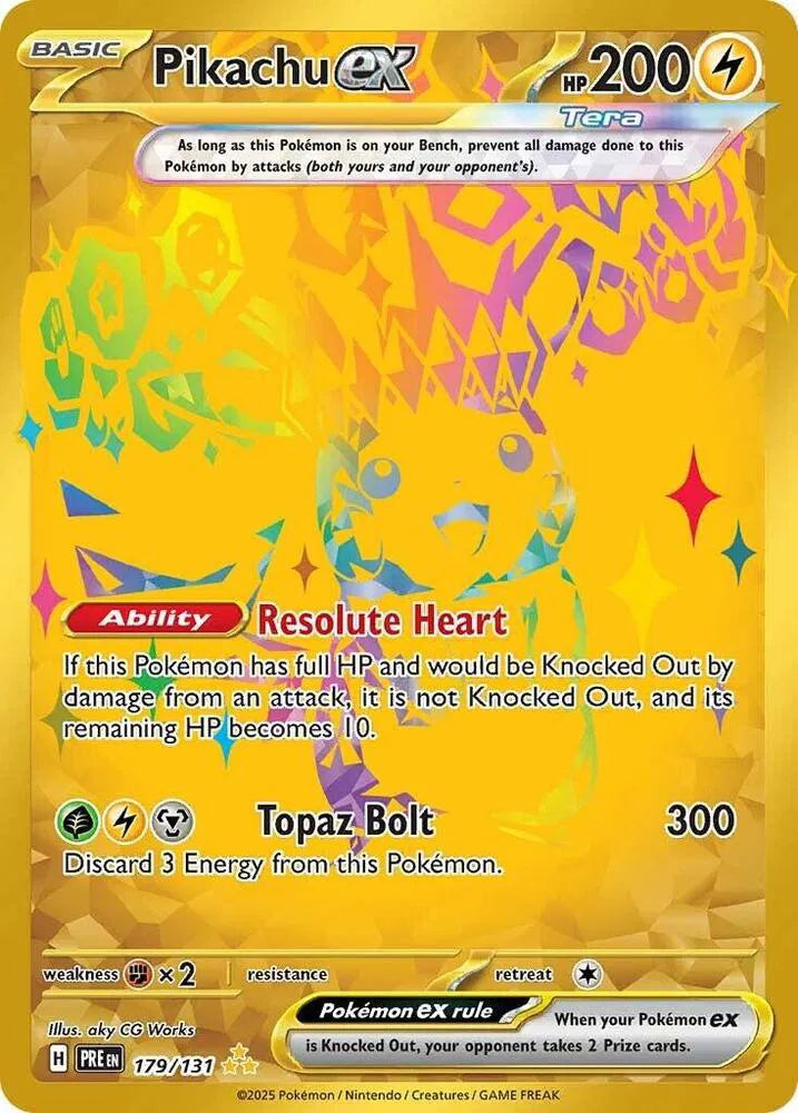 Pikachu ex Prismatic Evolutions Hyper Rare 179/131