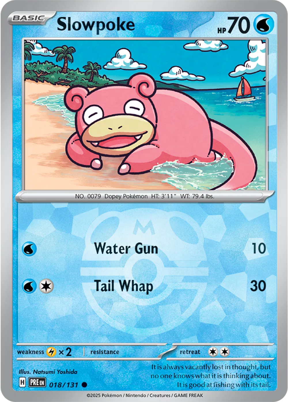 Slowpoke (Master Ball Pattern) Prismatic Evolutions Common 018/131
