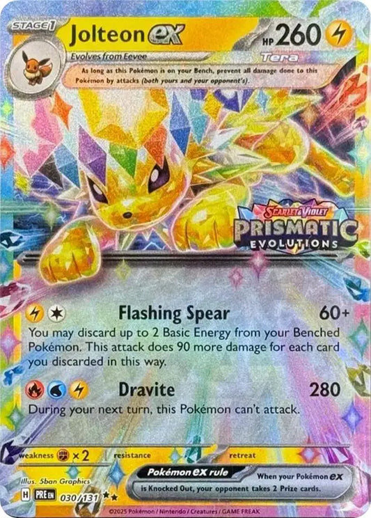 Jolteon ex - 030/131 (Prismatic Evolutions Stamp) Pokemon Promo 030/131