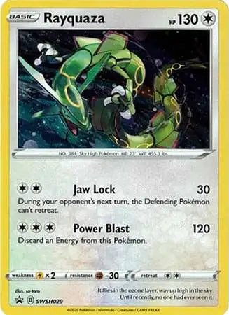 Rayquaza - SWSH029 (Pixel Cosmos Holo) Sea & Sky Miscellaneous Cards & Products Promo SWSH029