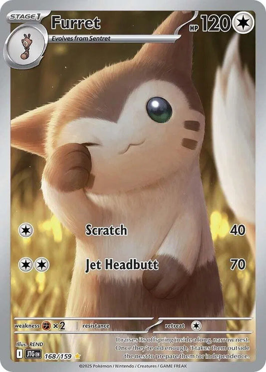 Furret Illustration Rare 168/159 Journey Together