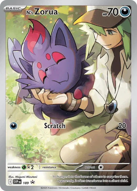 N's Zorua 189 Scarlet & Violet Promo