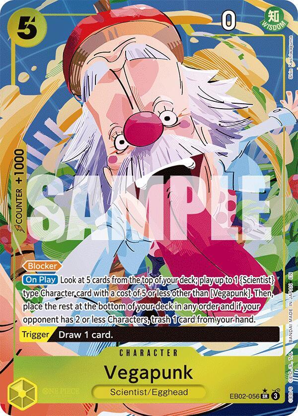 Vegapunk (Alternate Art) Extra Booster: Anime 25th Collection SR EB02-056
