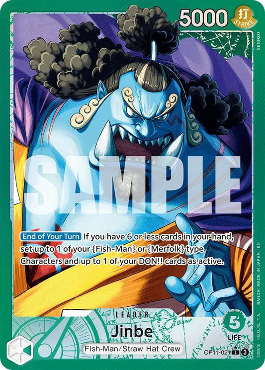 Jinbe (021) (Alternate Art) A Fist of Divine Speed L OP11-021