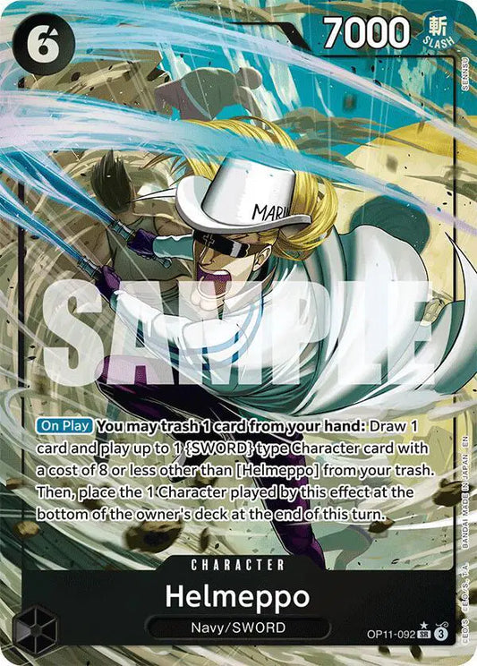 Helmeppo (Alternate Art) OP11-092 A Fist of Divine Speed