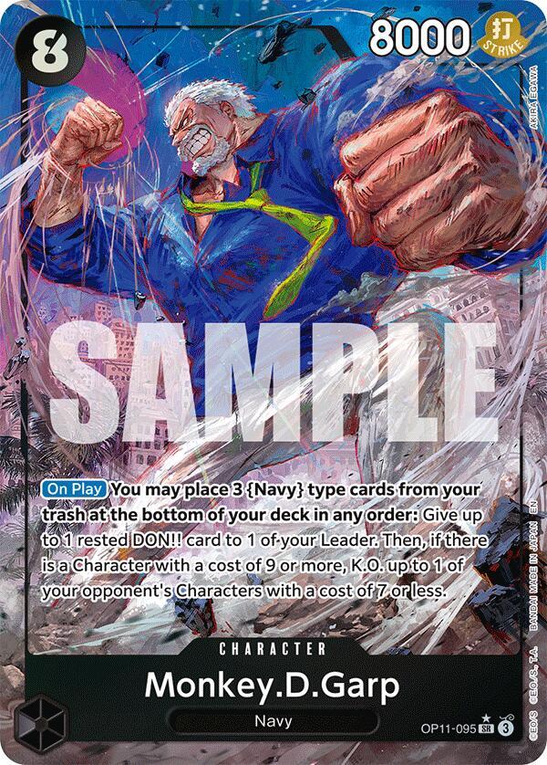 Monkey.D.Garp (Alternate Art) A Fist of Divine Speed SR OP11-095