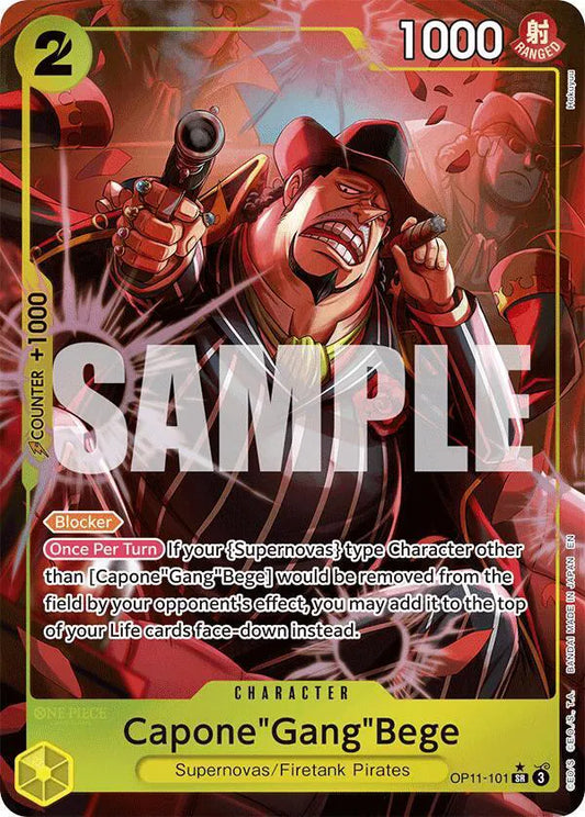 Capone"Gang"Bege (Alternate Art) OP11-101 A Fist of Divine Speed