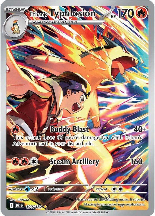 Ethan's Typhlosion Pokemon Illustration Rare 190/182 Destined Rivals