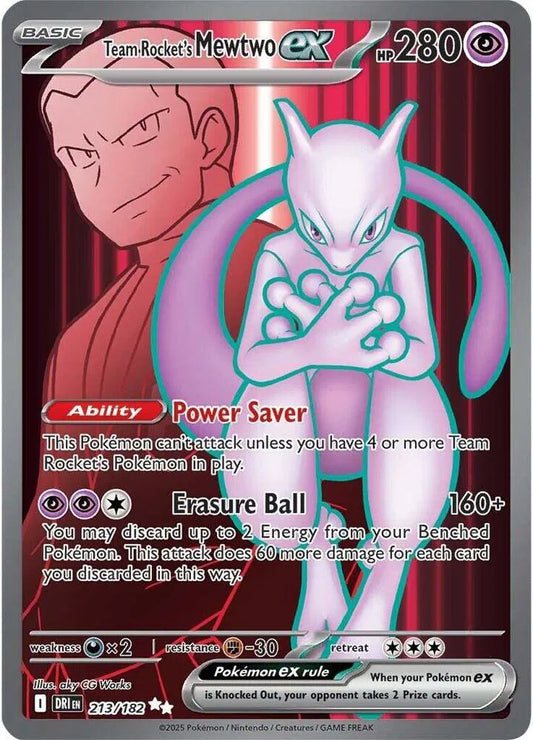 Team Rocket's Mewtwo ex Destined Rivals Ultra Rare 213/182 CA$34.76 -CA$1.21(-3.37%)