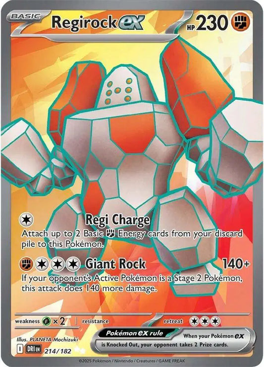 Regirock ex 214/182 Destined Rivals