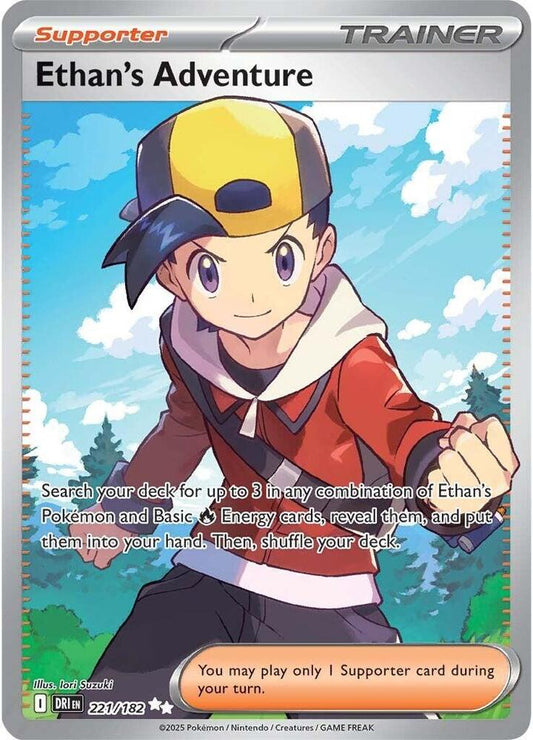 Ethan's Adventure Ultra Rare 221/182 Destined Rivals - Near mint-mint (NM-MT)
