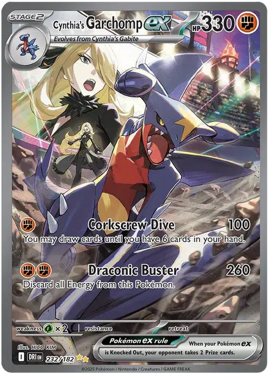 Cynthia's Garchomp ex Special Illustration Rare 232/182 Destined Rivals