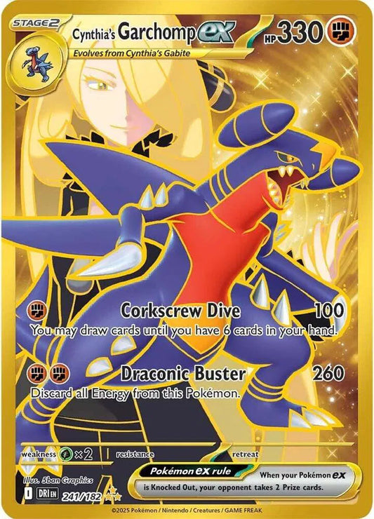 Cynthia's Garchomp ex Destined Rivals Hyper Rare 241/182