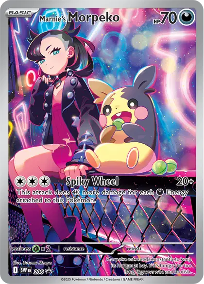 Marnie's Morpeko Holo Rare 206 Scarlet & Violet Promo