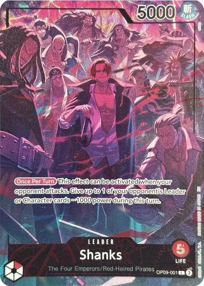 Shanks (English Version 2nd Anniversary Set) One Piece Promotion Cards L OP09-001