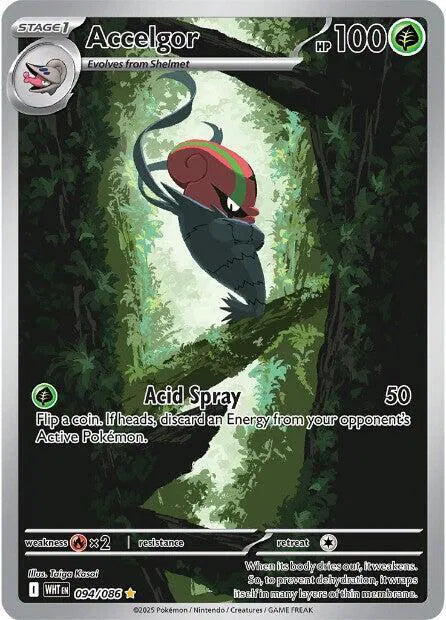 Accelgor White Flare Illustration Rare 094/086