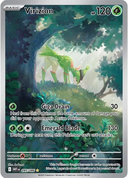 Virizion White Flare Illustration Rare 095/086