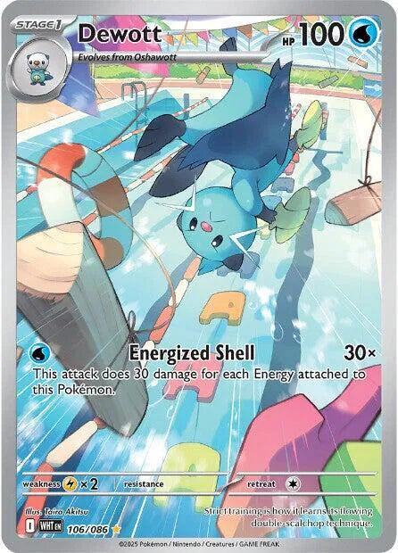 Dewott White Flare Illustration Rare 106/086