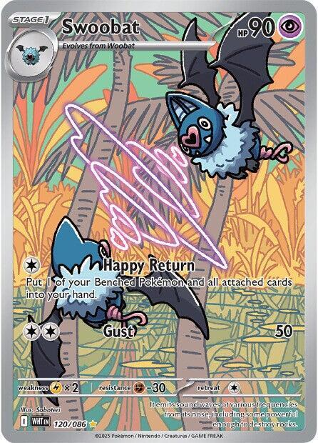 Swoobat White Flare Illustration Rare 120/086