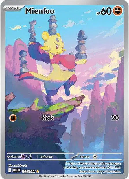 Mienfoo Illustration Rare 133/086 White Flare