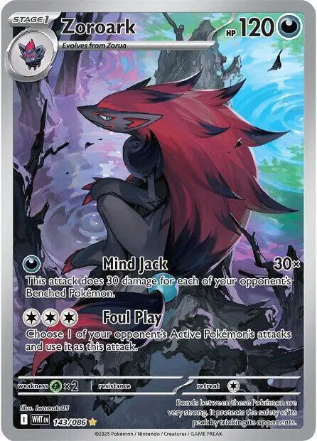 Zoroark White Flare Illustration Rare 143/086