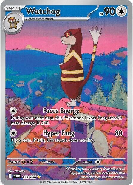 Watchog White Flare Illustration Rare 153/086