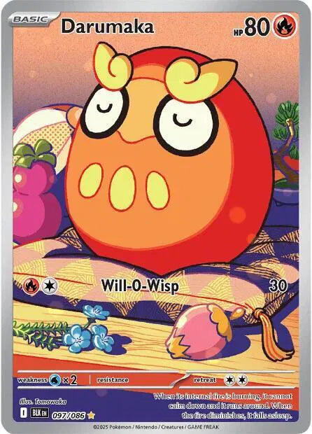 Darumaka Black Bolt Illustration Rare 097/086