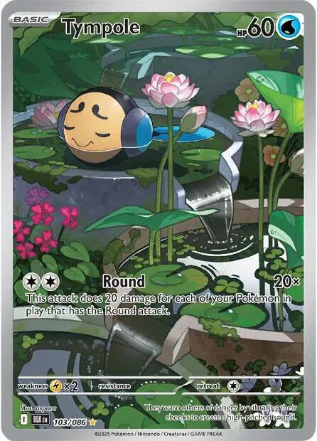 Tympole Illustration Rare 103/086 Black Bolt