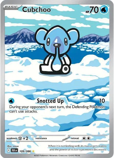 Cubchoo Black Bolt Illustration Rare 109/086